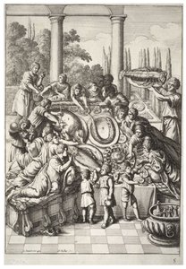El banquete de Wenceslaus Hollar